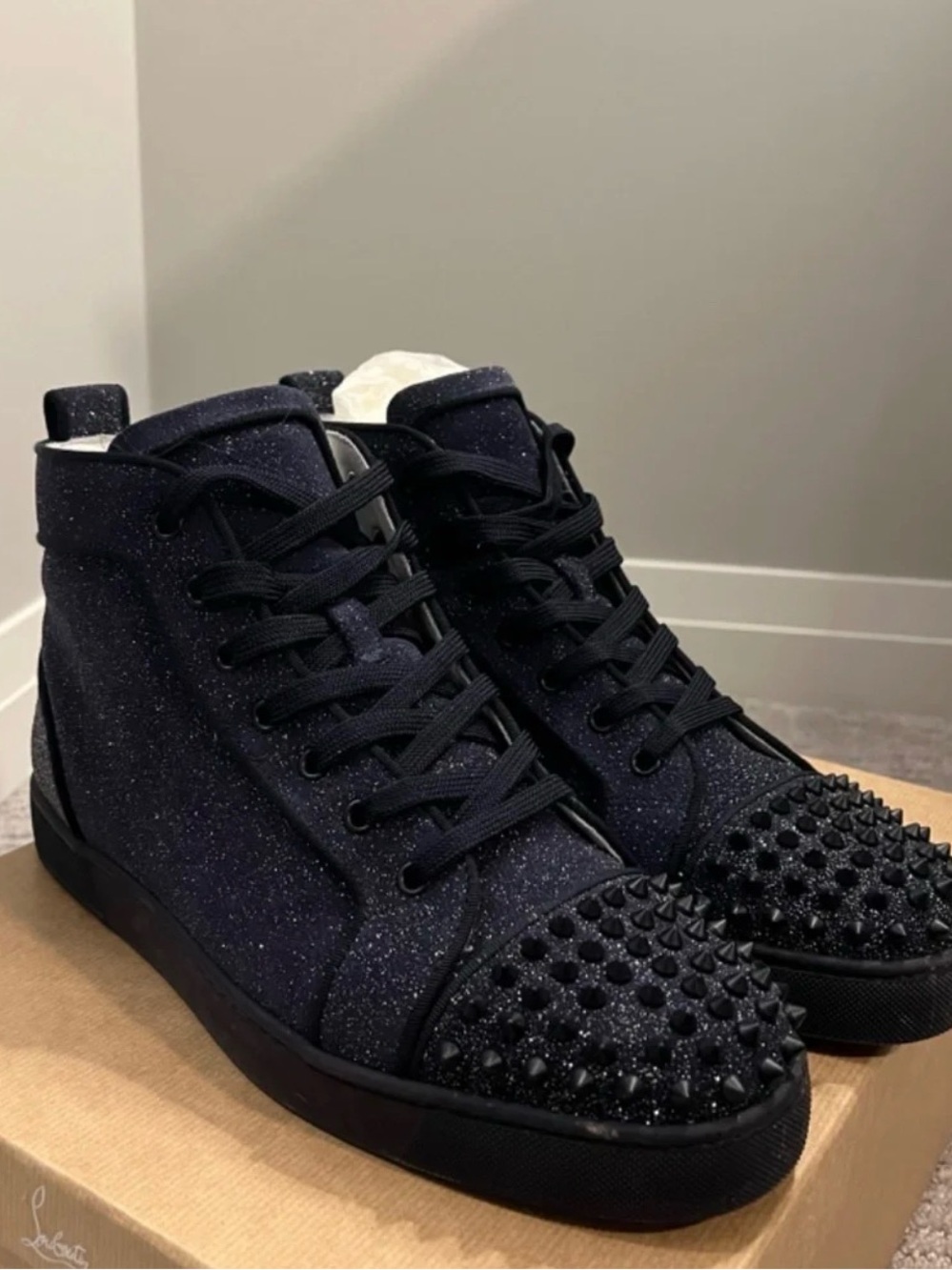 Louboutin high top sneakers